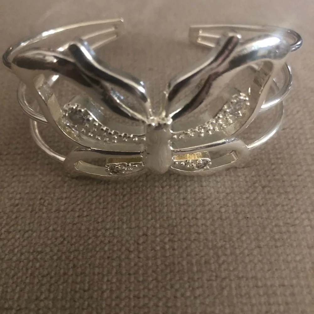 Silver Butterfly Cuff Bracelet -120A $50 or $45 w/offer
